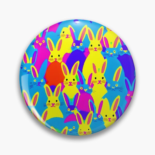 Item preview,  bright multi coloured rabbits  designed and sold by David-Howells.