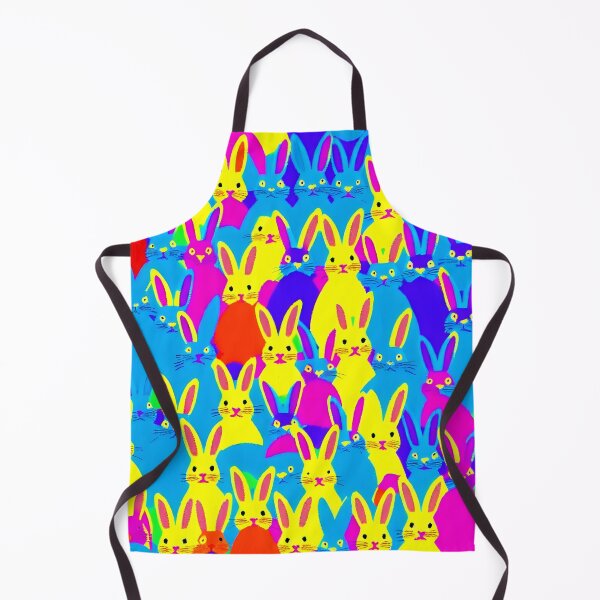 Item preview, bright multi coloured rabbits designed and sold by David-Howells.