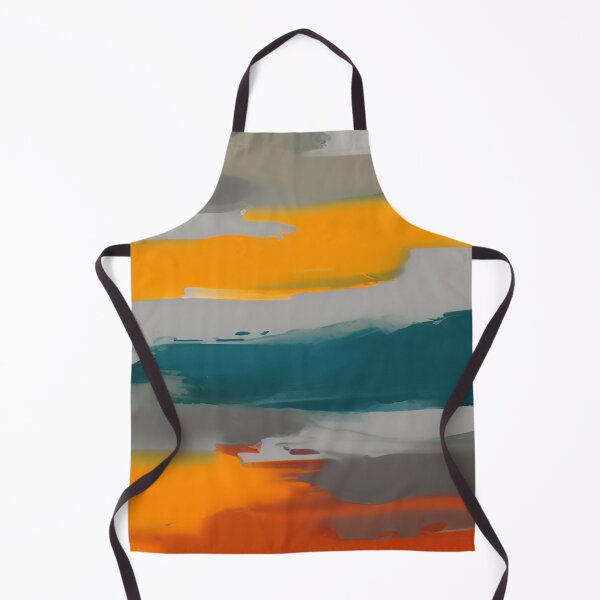 Item preview, Orange Green Gray Red Abstract of Dreary Skies designed and sold by deniselynnimage.