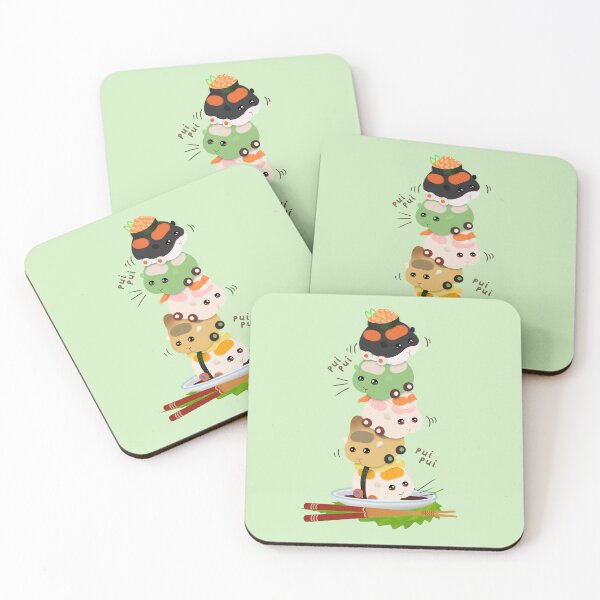 Item preview, Sushi Molcars Pui Pui Molcar Cute Toppling Tower designed and sold by BlossomCreative.