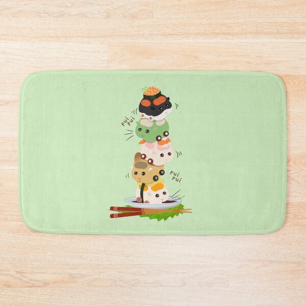 Item preview, Sushi Molcars Pui Pui Molcar Cute Toppling Tower designed and sold by BlossomCreative.