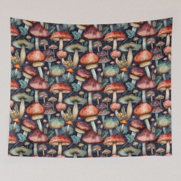 Item preview, Warm Earthy Mushrooms designed and sold by TinaDonovanArt.