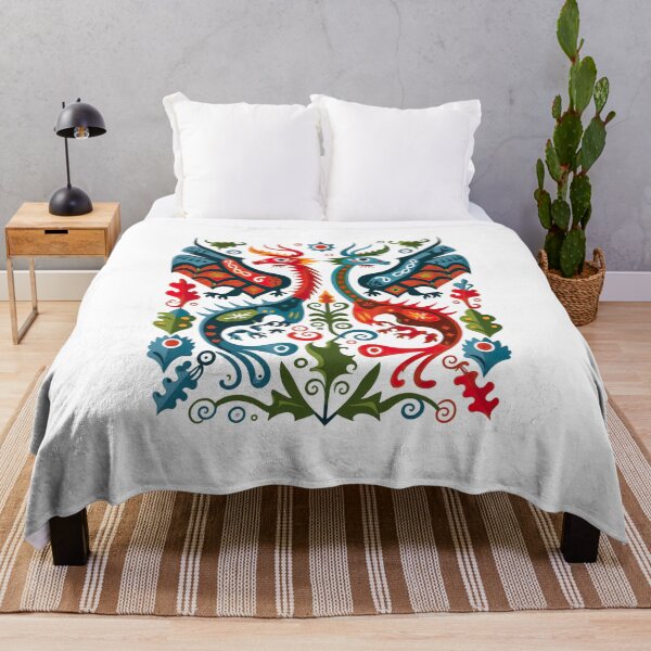 Item preview, Hygge Scandinavian Cottagecore Design of Fantasy Dragons designed and sold by Kalligraphika.