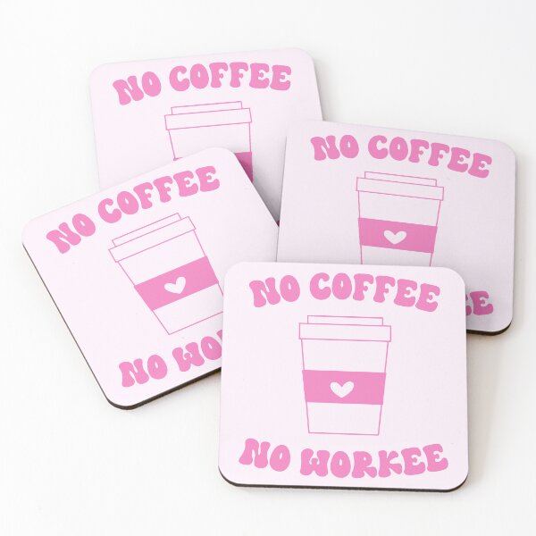 Item preview, No Coffee No Workee Pink Retro Design designed and sold by PreciouslyMade8.