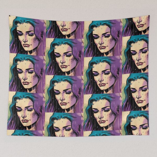 Item preview, Vintage Pulp Comic Sad Girl 15 designed and sold by heyhannaleah.
