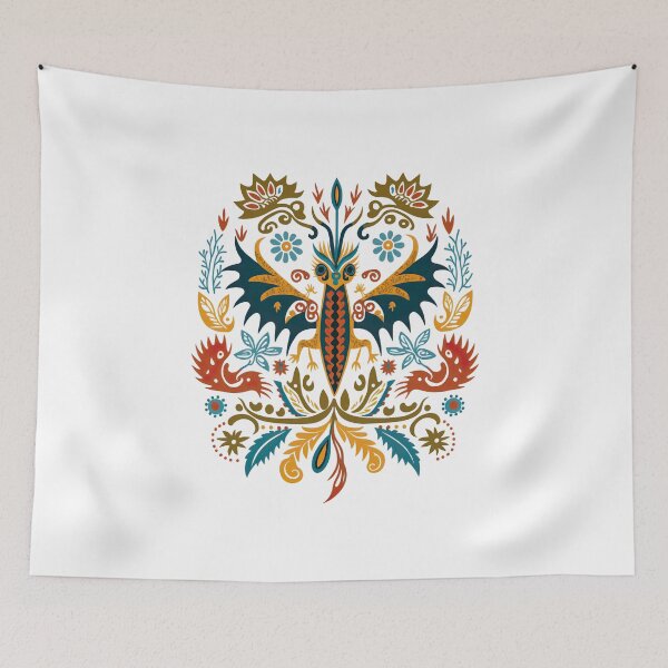 Item preview, Hygge Scandinavian Cottagecore Design of Fantasy Moth designed and sold by Kalligraphika.