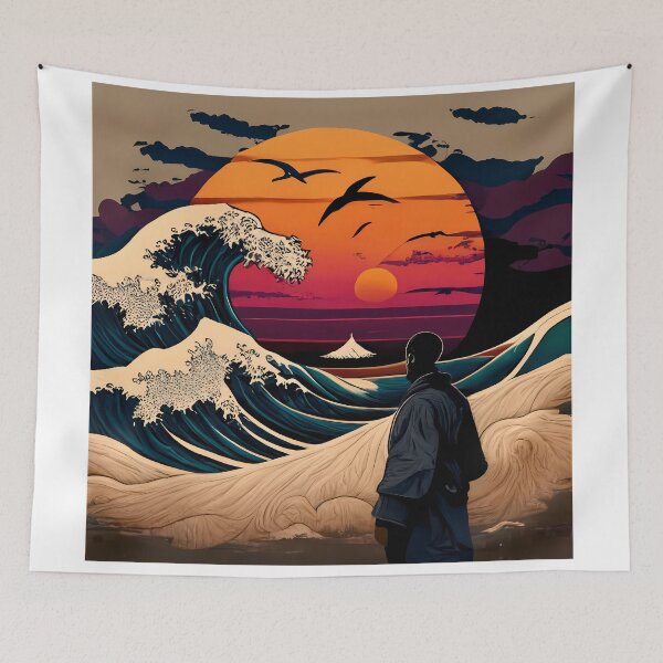 Item preview, Classic Kanagawa Wave T-Shirt designed and sold by MeatLuvers.