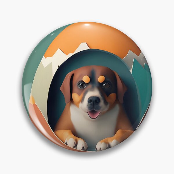 Item preview, dog in an egg designed and sold by Lunitacriss.