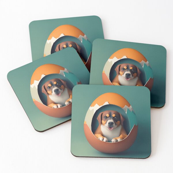Item preview, dog in an egg designed and sold by Lunitacriss.