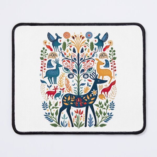 Item preview, Hygge Scandinavian Cottagecore Design of Fantasy Deer 2 designed and sold by Kalligraphika.