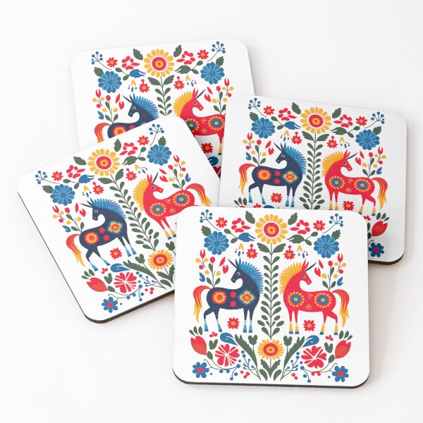 Item preview, Hygge Scandinavian Cottagecore Design of Unicorns designed and sold by Kalligraphika.