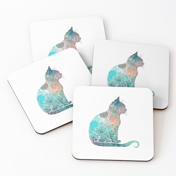 Item preview, Mandala Cat, finding Inner Peace through Meditation.  Yoga Sticker, Namaste designed and sold by VisualVibesVV.