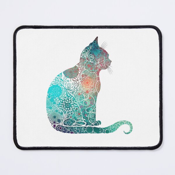 Item preview, Mandala Cat, finding Inner Peace through Meditation. Yoga Sticker, Namaste designed and sold by VisualVibesVV.