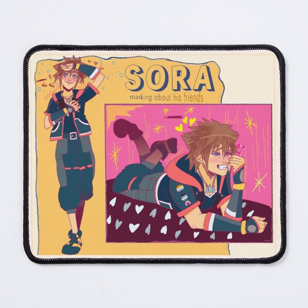 Item preview, Sora thinking about his friends  designed and sold by Rolaplayor101.