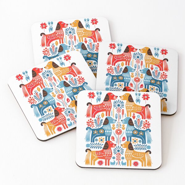 Item preview, Hygge Scandinavian Cottagecore Design of 6 Dogs designed and sold by Kalligraphika.