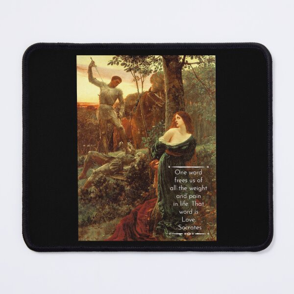 Item preview, Frank Dicksee Painting With Plato Quote designed and sold by Classicambience.