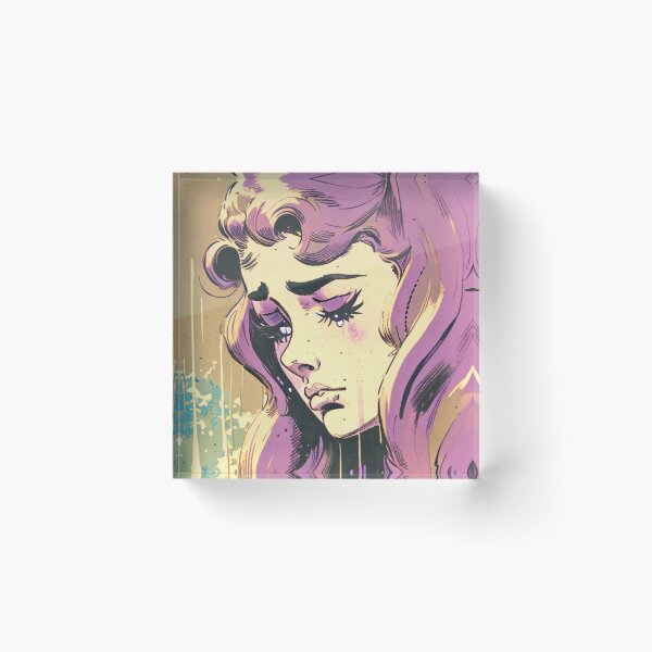 Item preview, Vintage Pulp Comic Sad Girl 17 designed and sold by heyhannaleah.