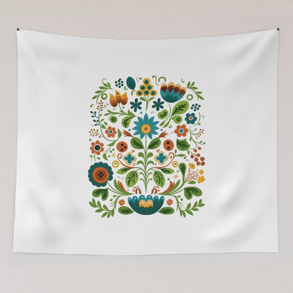 Item preview, Hygge Scandinavian Cottagecore Design of Flowers designed and sold by Kalligraphika.