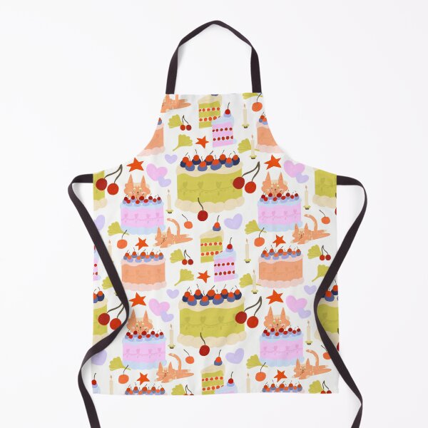 Artikelvorschau, Kirschkuchen &Katze; Was für eine Party! (Weiß) – Geschenkpapier zum Geburtstag, Grußkarte entworfen und verkauft von sourplum-studio.