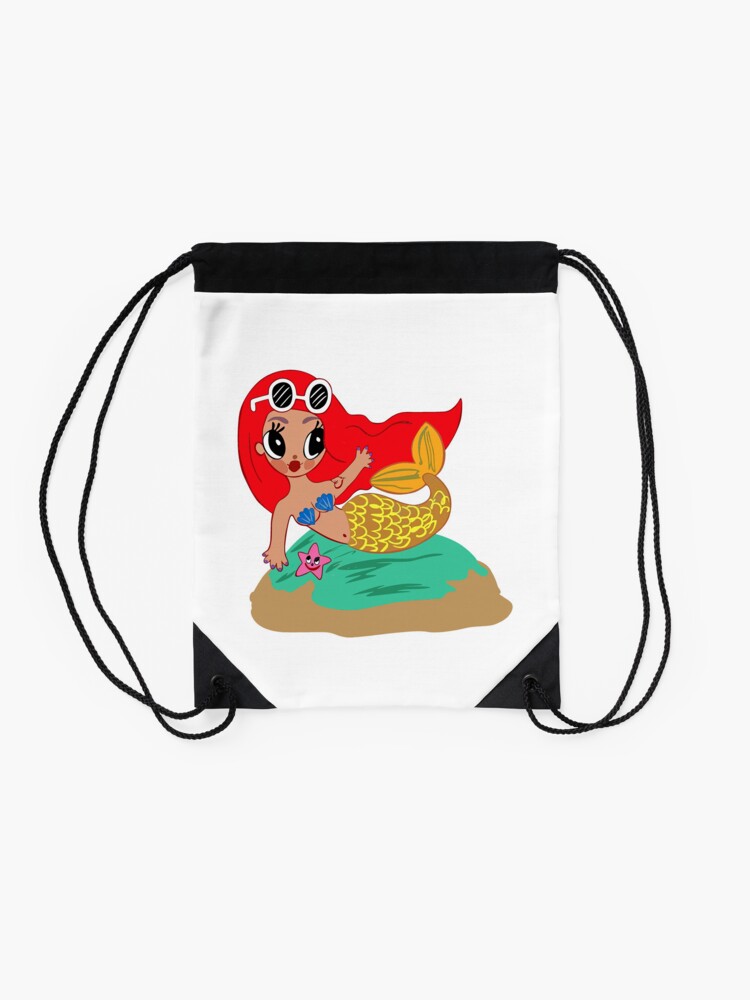 Discover Karol G Mermaid Drawstring Bag