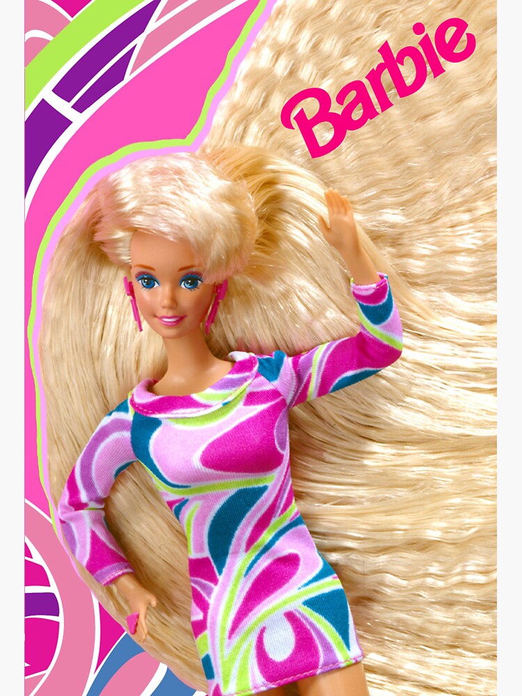 Spent the day restoring an original Totally Hair Barbie I got online. Not  bad for being 31 years old! Just need to find her original shoes, hair  accessories and re-crimp her hair.