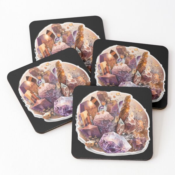 Item preview, mineral minerals bouquet mineral lover rhinestone crystal gemstone designed and sold by Aroczan.