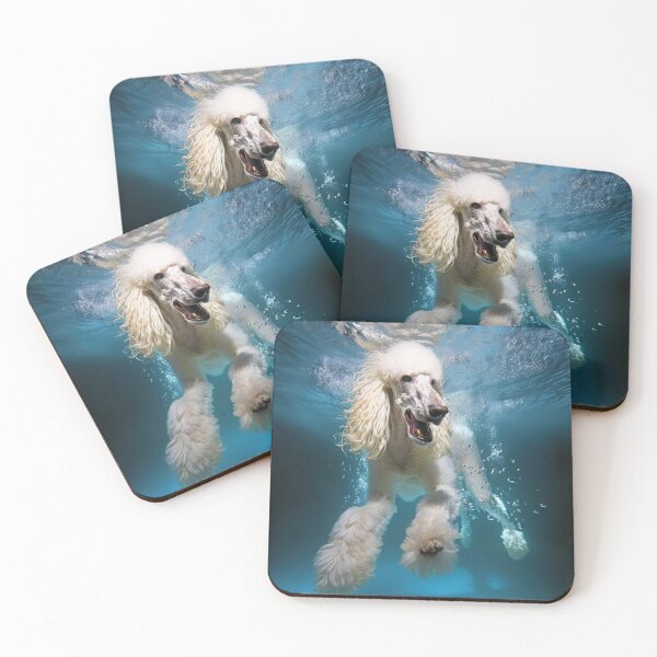 Item preview, Poodle swimming underwater: 1 designed and sold by ebrawne.