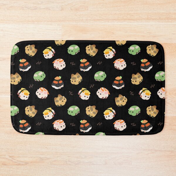 Item preview, Sushi Molcars Assorted Pui Pui Molcar Characters Toss Design - Black designed and sold by BlossomCreative.
