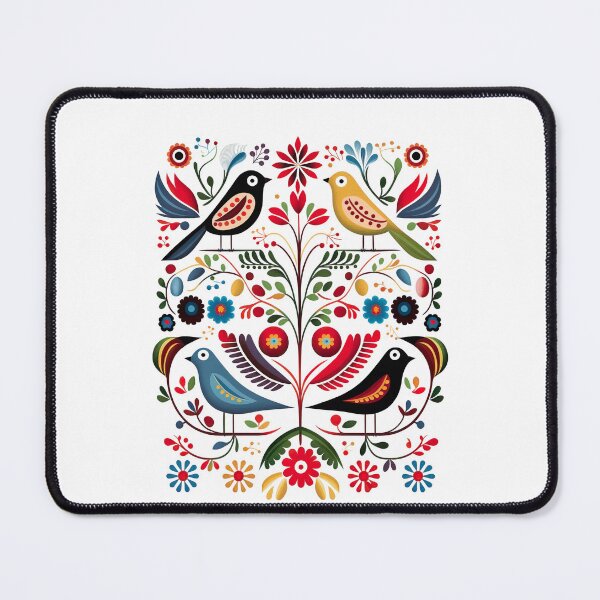 Item preview, Hygge Scandinavian Cottagecore Design of 4 Birds designed and sold by Kalligraphika.