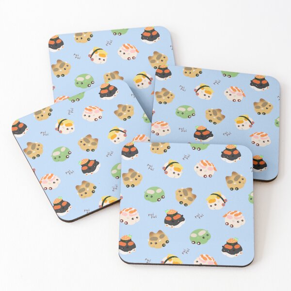 Item preview, Sushi Molcars Assorted Pui Pui Molcar Characters Toss Design - Blue designed and sold by BlossomCreative.