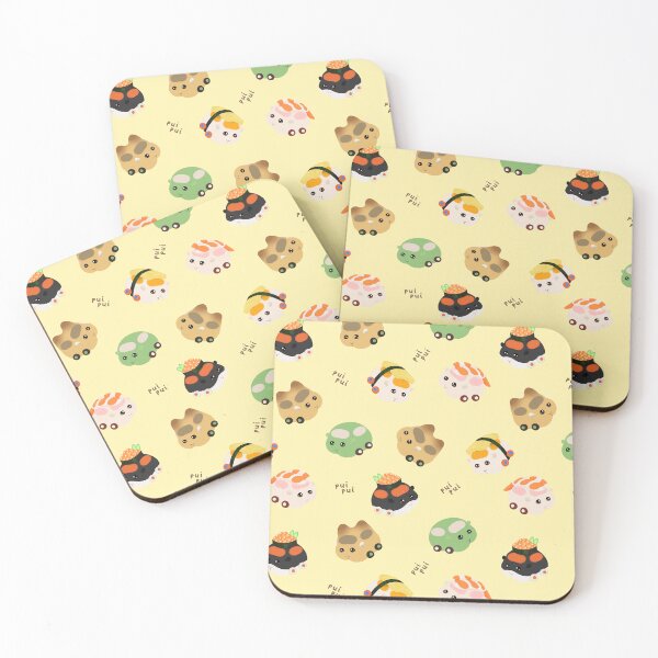 Item preview, Sushi Molcars Assorted Pui Pui Molcar Characters Toss Design - Yellow designed and sold by BlossomCreative.