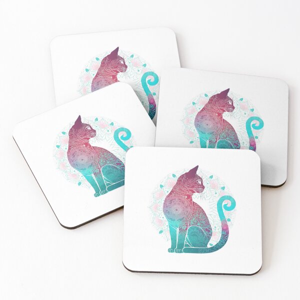 Item preview, Mandala Cat, finding Inner Peace through Meditation.  Yoga Sticker, Namaste designed and sold by VisualVibesVV.
