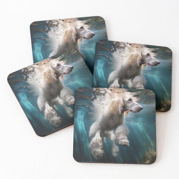 Item preview, Poodle swimming underwater: 3 designed and sold by ebrawne.