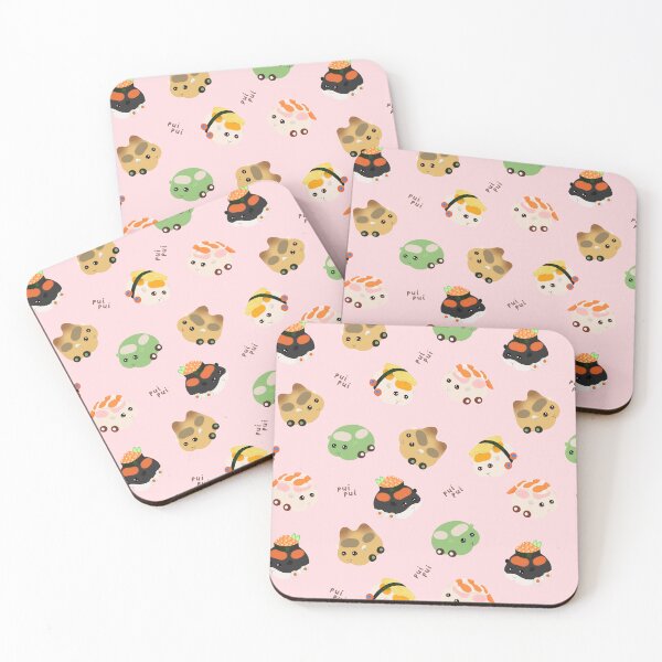 Item preview, Sushi Molcars Assorted Pui Pui Molcar Characters Toss Design - Pink designed and sold by BlossomCreative.
