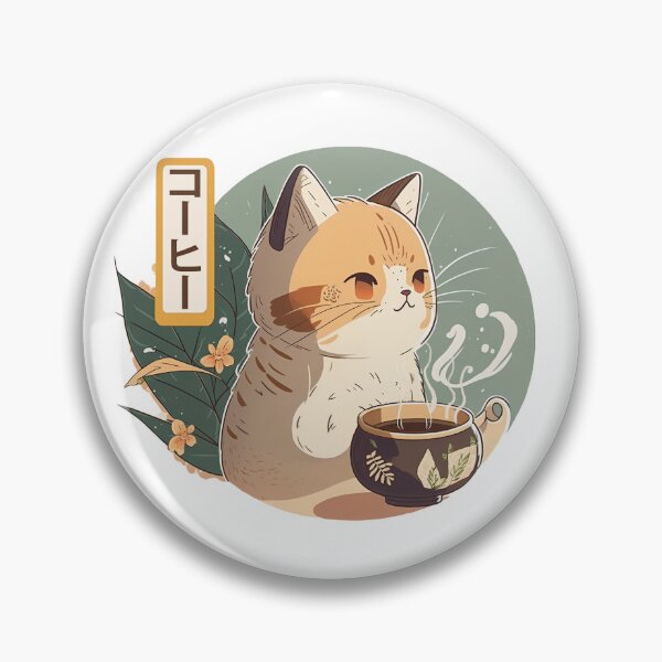 Item preview, Cute Cat drinking hot coffe designed and sold by Diego Alvarez.