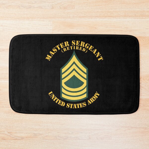 Artikelvorschau, Armee – Eingetragen – MSG – Master Sergeant – Std – Im Ruhestand entworfen und verkauft von Military Insignia Products.