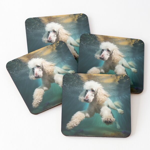 Item preview, Poodle swimming underwater: 4 designed and sold by ebrawne.