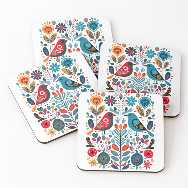 Item preview, Hygge Scandinavian Cottagecore Design of 2 Birds designed and sold by Kalligraphika.