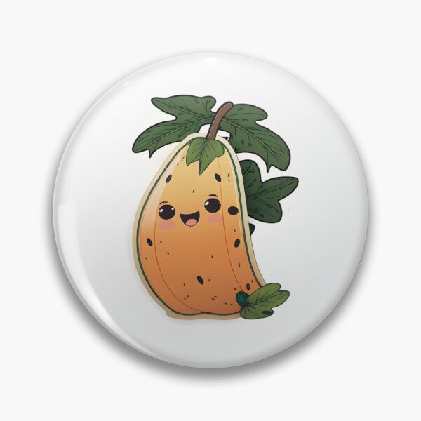 Item preview, Kawaii Papaya Food Papaya Cute Kawaii Papaya Sticker designed and sold by LuminaScribe.