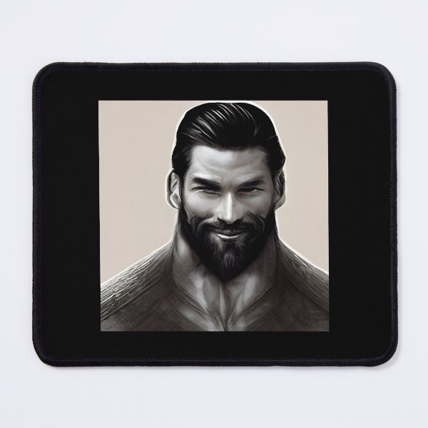 Item preview, Portrait of Giga Chad - The Muscle Meme King Classic designed and sold by TylaMclaren.