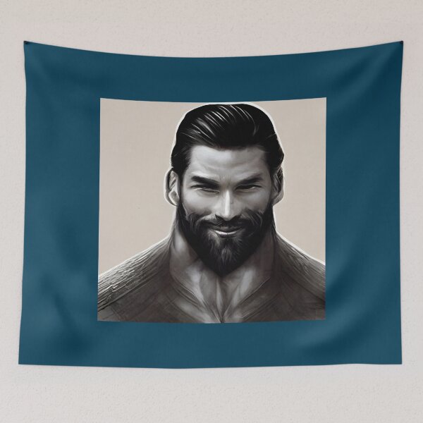 Item preview, Portrait of Giga Chad - The Muscle Meme King Classic   designed and sold by TylaMclaren.