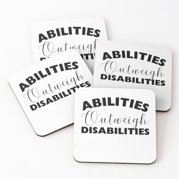Item preview, Abilities Outweigh Disabilities designed and sold by MouDantArts.