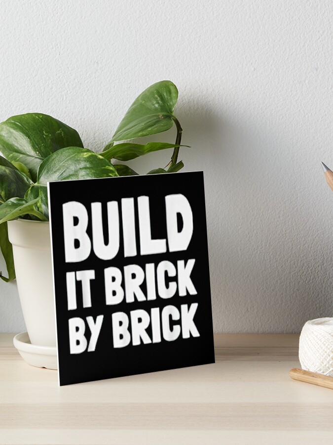 Brick By Brick Stencil