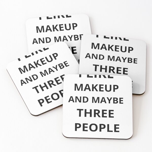 Item preview, i like makeup and maybe three people shirt designed and sold by Archaqiy.