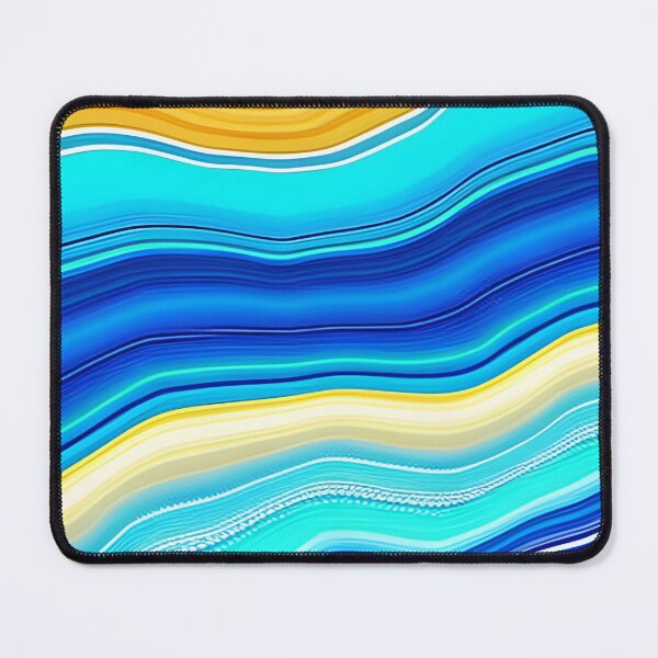 Item preview, Abstract Agate Pattern Blue and Yellow designed and sold by calibrit.