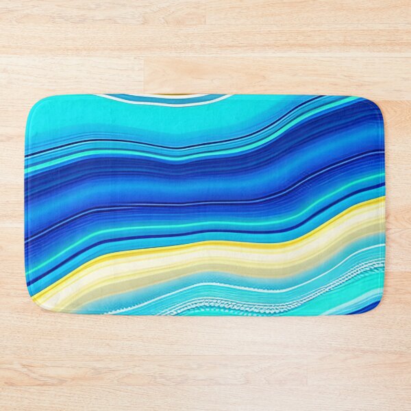 Item preview, Abstract Agate Pattern Blue and Yellow designed and sold by calibrit.