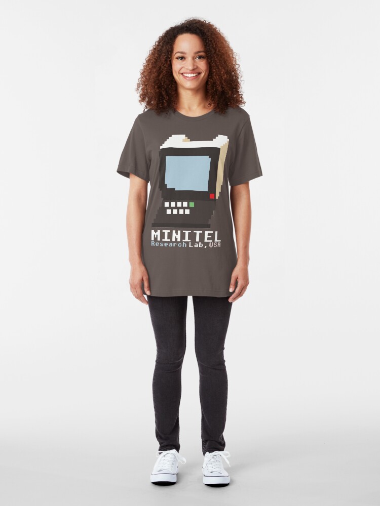 Alternate view of Minitel Research Lab, USA T-shirt Slim Fit T-Shirt