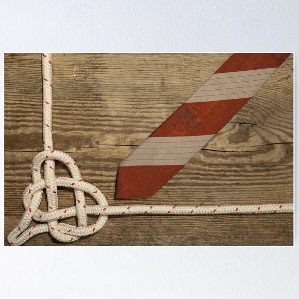 Item preview, tied sea knot heart wooden background flat lay designed and sold by mrivserg.