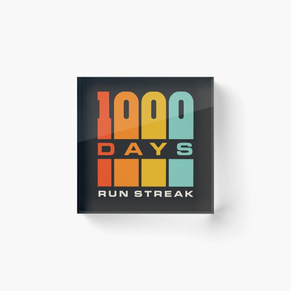 Item preview, Run Streak Run Streaker 1,000 Days of Running Comma Day designed and sold by yelly123.