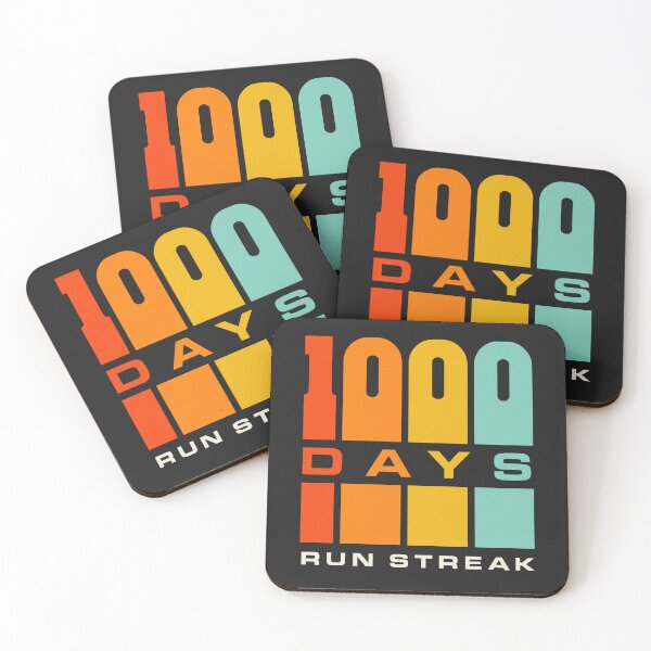 Item preview, Run Streak Run Streaker 1,000 Days of Running Comma Day designed and sold by yelly123.
